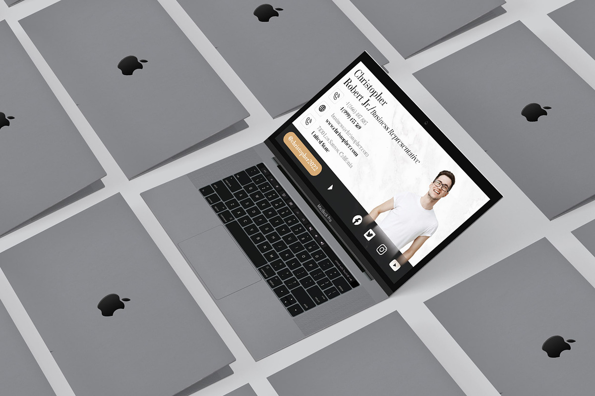 Folded Business Card Representative, a Business Card Template by TheFeture (Photo 5 of 5)