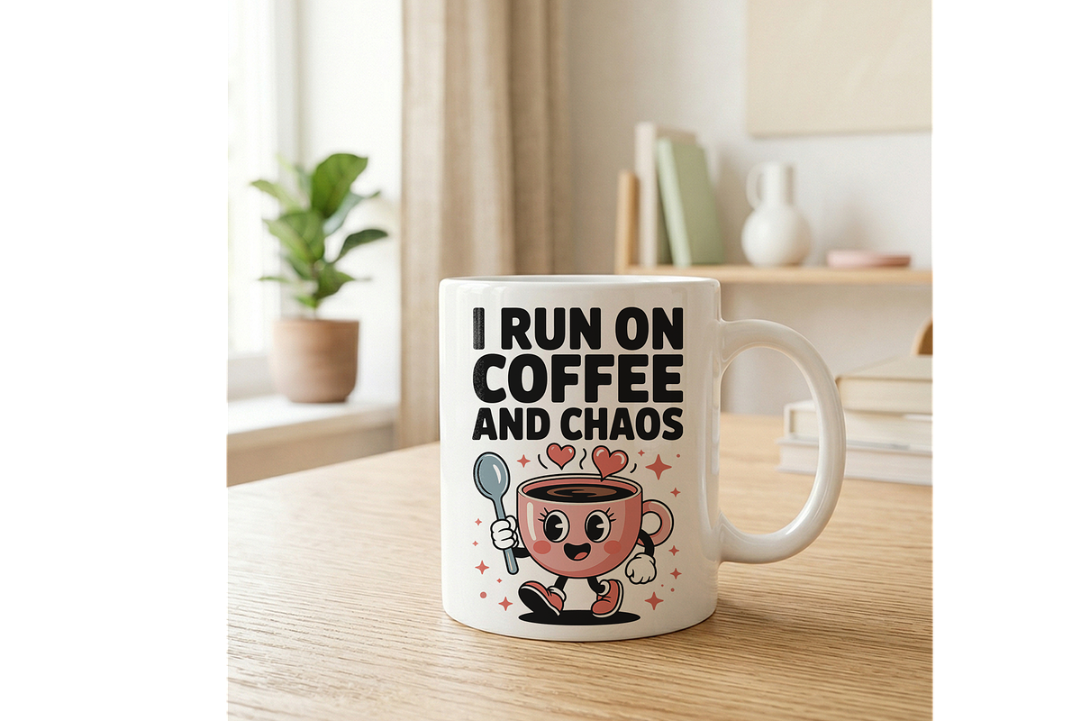 Coffee & Chaos Design Bundle SVG, a Food Illustration by Annudesign (Photo 4 of 14)
