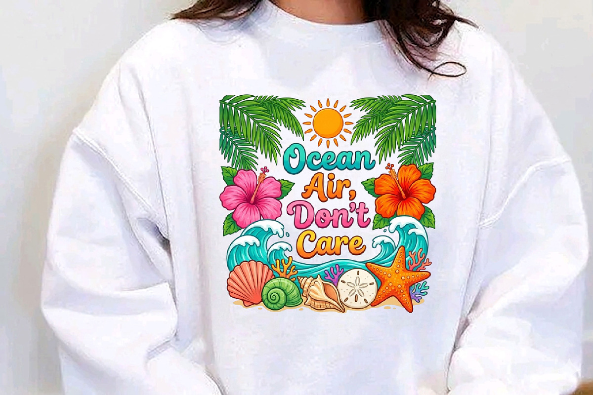 Ocean Air Don’t Care Sublimation, a Seasonal Illustration by Designking (Photo 2 of 5)