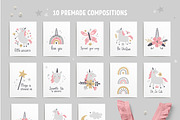 Unicorns in the garden kids clipart, a Decorative Illustration by Leysan Shayak (Thumbnail 9 of 14)