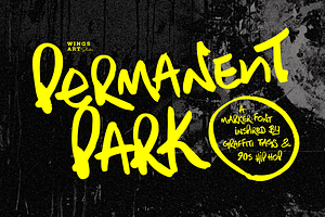 Permanent Park - 90s Graffiti Font, a Symbol Font by Wingsart Studio