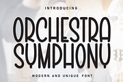 Orchestra Symphony | Script Font, a Script Font by Scratchones (Thumbnail 1 of 8)