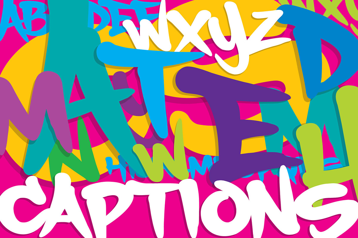 Captions Graffiti Font Family, a Script Font by Graffiti Fonts® (Photo 2 of 4)