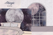Magic Scene, a Decorative Illustration by GlamArtZhanna (Thumbnail 1 of 2)