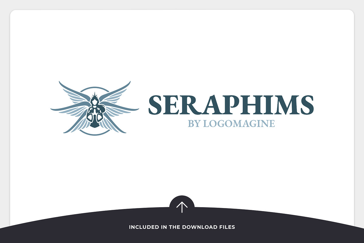 Seraphims - Angel Logo Template, a Branding & Logo Template by LOGOMAGINE (Photo 12 of 16)
