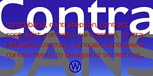 Contra Sans