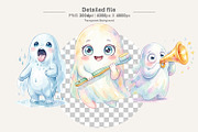UglyCute Ghost Sublimation PNG, an Illustration by Artnoy (Thumbnail 3 of 8)