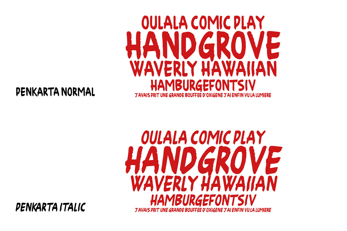Penkarta - hand made font, a Handwritten Font by La Boite Graphique (Photo 6 of 6)