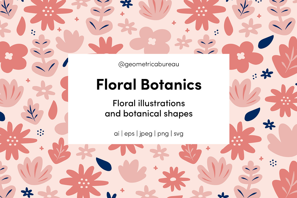 Floral Botanics, a Pattern Graphic by Geometrica Bureau (Photo 1 of 14)