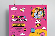 School Admission Flyer Template, a Flyer Template by MightyDesign (Thumbnail 2 of 6)