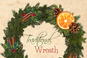 Christmas Wreath Clipart - Christmas