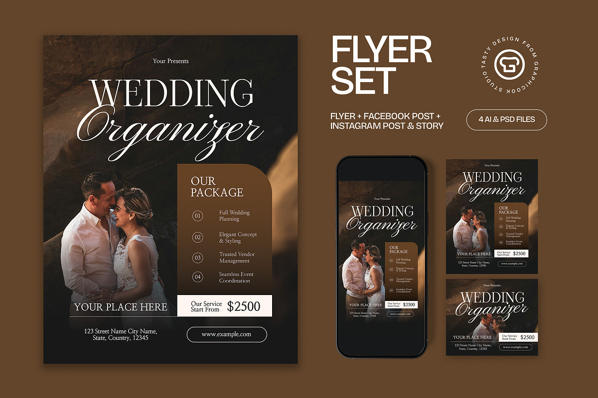 Wedding Organizer Flyer, a Flyer Template by graphicook (Photo 1 of 3)