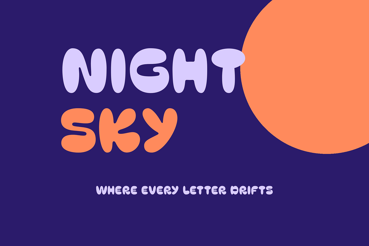 Klouds - Bubbly Playful Retro Font, a Handwritten Font by Oblique Foundry (Photo 6 of 10)