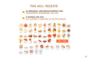 Autumn Clipart Set, a Seasonal Illustration by vik.stock (Thumbnail 4 of 8)