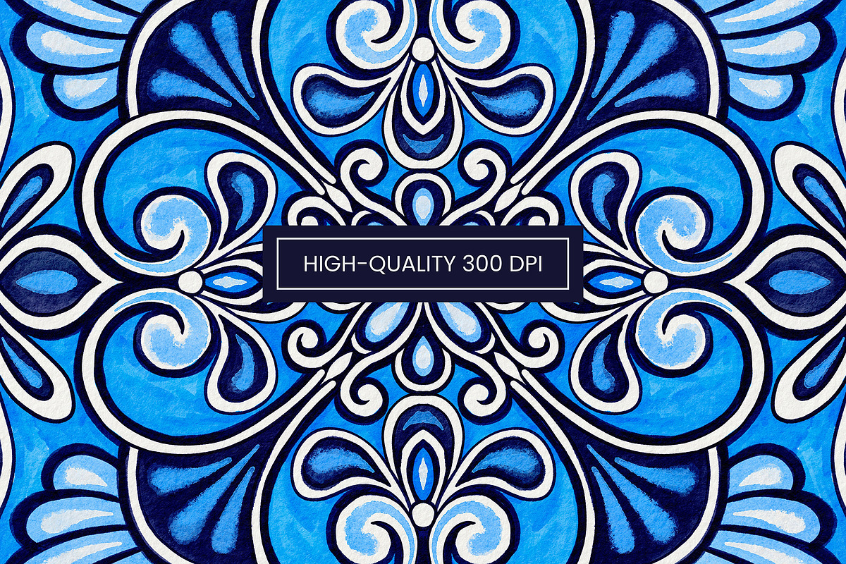 Traditional Mediterranean Tiles SET1, an Object Illustration by ilonitta (Photo 3 of 9)