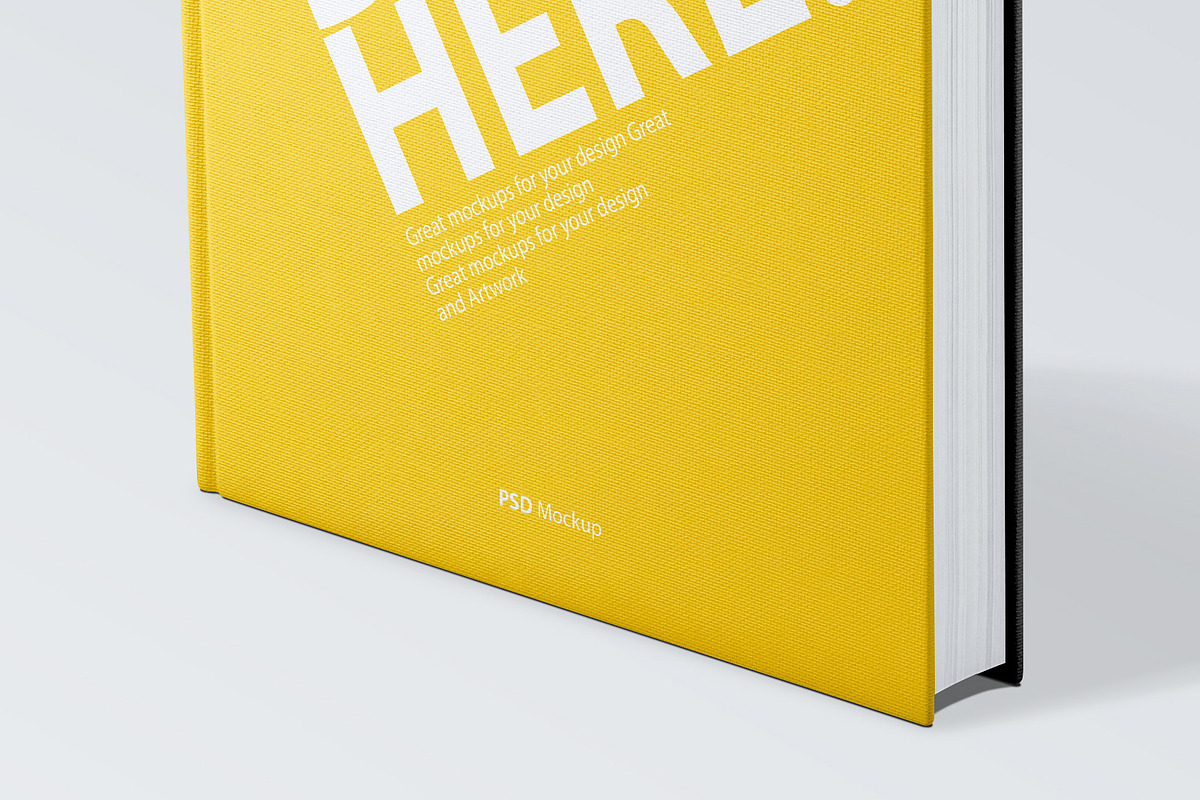 Book Cover PSD Mockup Front & Back, a Books & Magazine Mockup by GreatFruit (Photo 7 of 7)