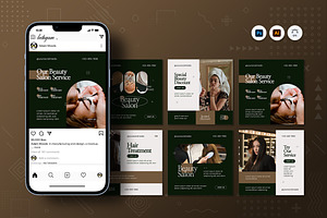 Salon Instagram Post, a Social Media Template by Fannan Studio