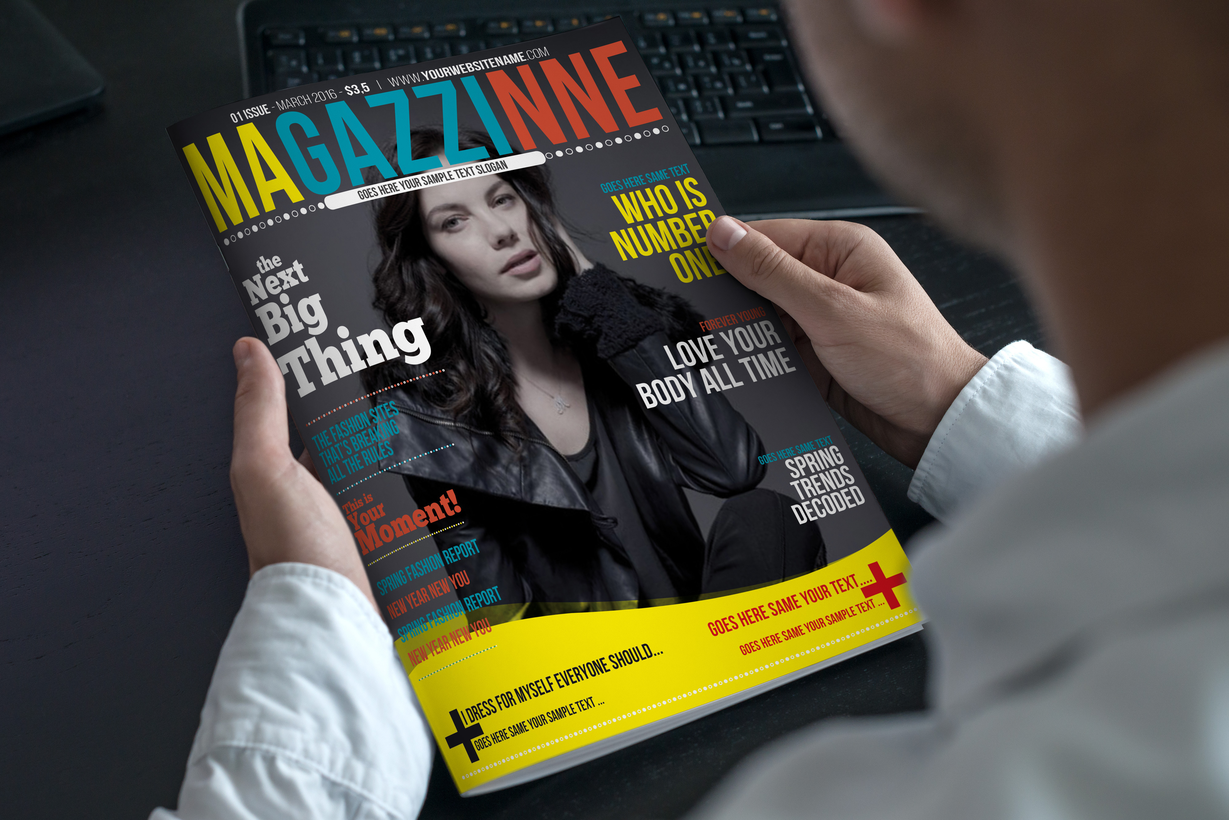 Magazine Cover Template, a Magazine Template by Star Graphic Design