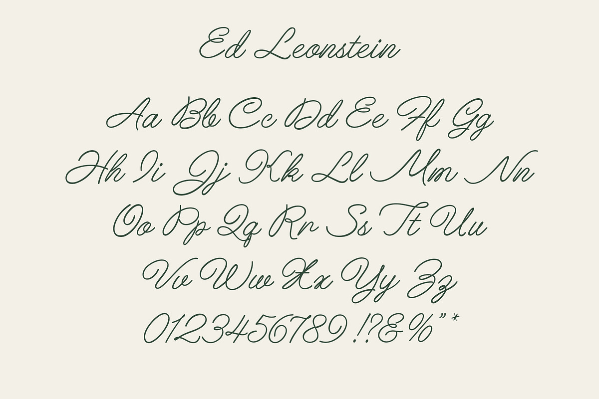 ED Leonstein - handwritten script, a Handwritten Font by Emyself Design (Photo 3 of 10)