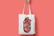 skateboard and heart shape, a Person Illustration by gunaonedesign (Thumbnail 4 of 4)