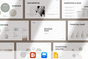 Business Plan PowerPoint Template, a Presentation Template by TemplatesForest
