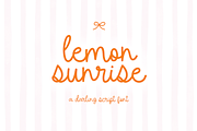 Lemon Sunrise | Script Font, a Script Font by KA Designs (Thumbnail 1 of 12)