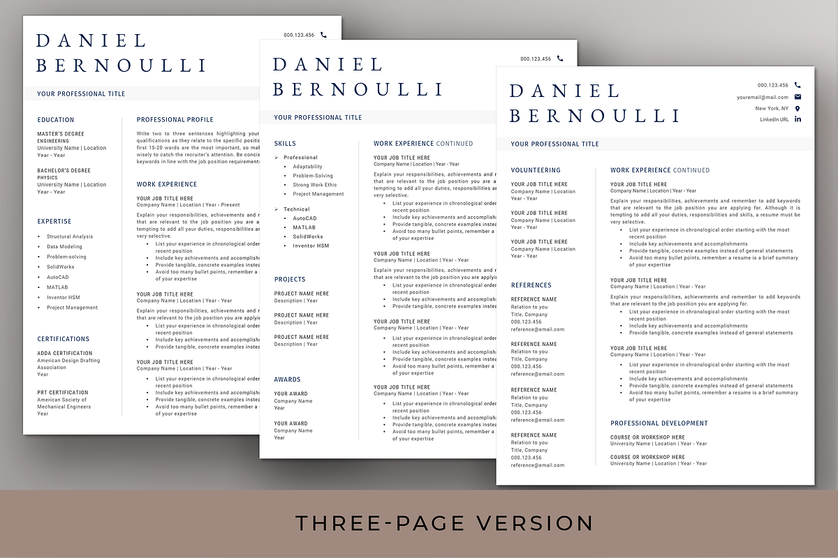 Modern Resume & Cover Letter - Word, a Resume Template by Resume Bureau (Photo 4 of 6)