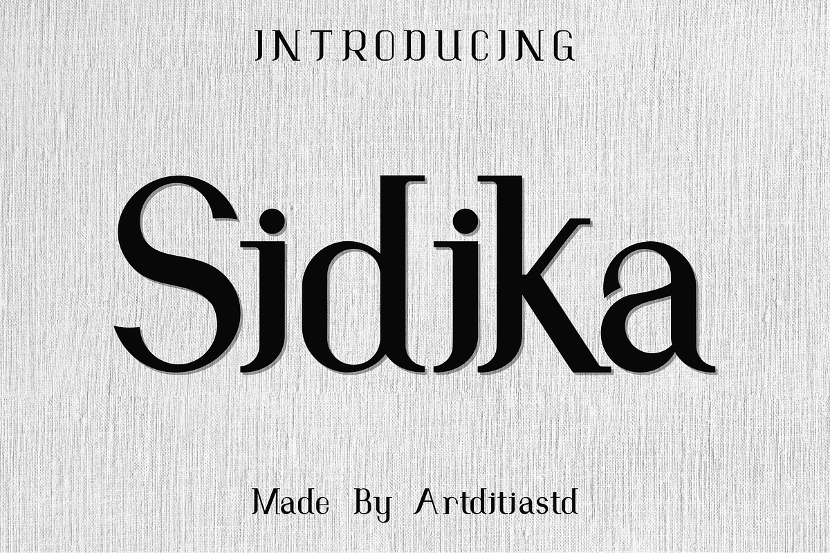 Sidika font, a Serif Font by artditiastd (Photo 1 of 4)