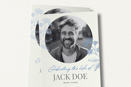 Funeral Program Template Set I Canva