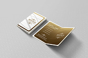 Folded Gold And White Business Card, a Business Card Template by Marvel (Thumbnail 2 of 5)