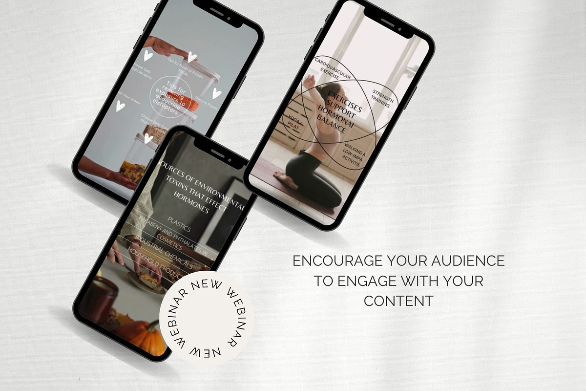 Hormone Health Instagram Reels, a Templates & Theme by CreativeTempHub (Photo 2 of 8)