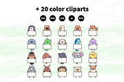 Animals Holding Signs Clipart Set, an Animal Illustration by Palau (Thumbnail 10 of 12)