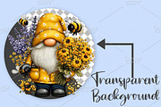 Cute Bee Gnome Sublimation Clipart, an Illustration by Canvas Craft (Thumbnail 2 of 7)