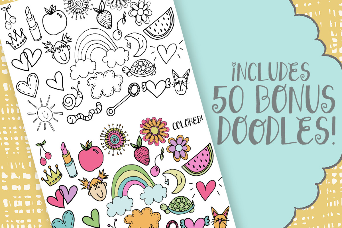 Sweetstuff Typeface + Bonus Doodles, a Font by Jodi Van der Kruik (Photo 8 of 8)