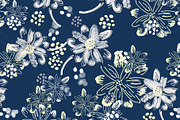 Artistic Daisy Floral Seamless, a Pattern Graphic by Sharon Schwalbe (Thumbnail 5 of 6)