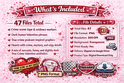 True Crime Valentine PNG Bundle, an Object Graphic by MIRoots Design Studio (Thumbnail 5 of 6)