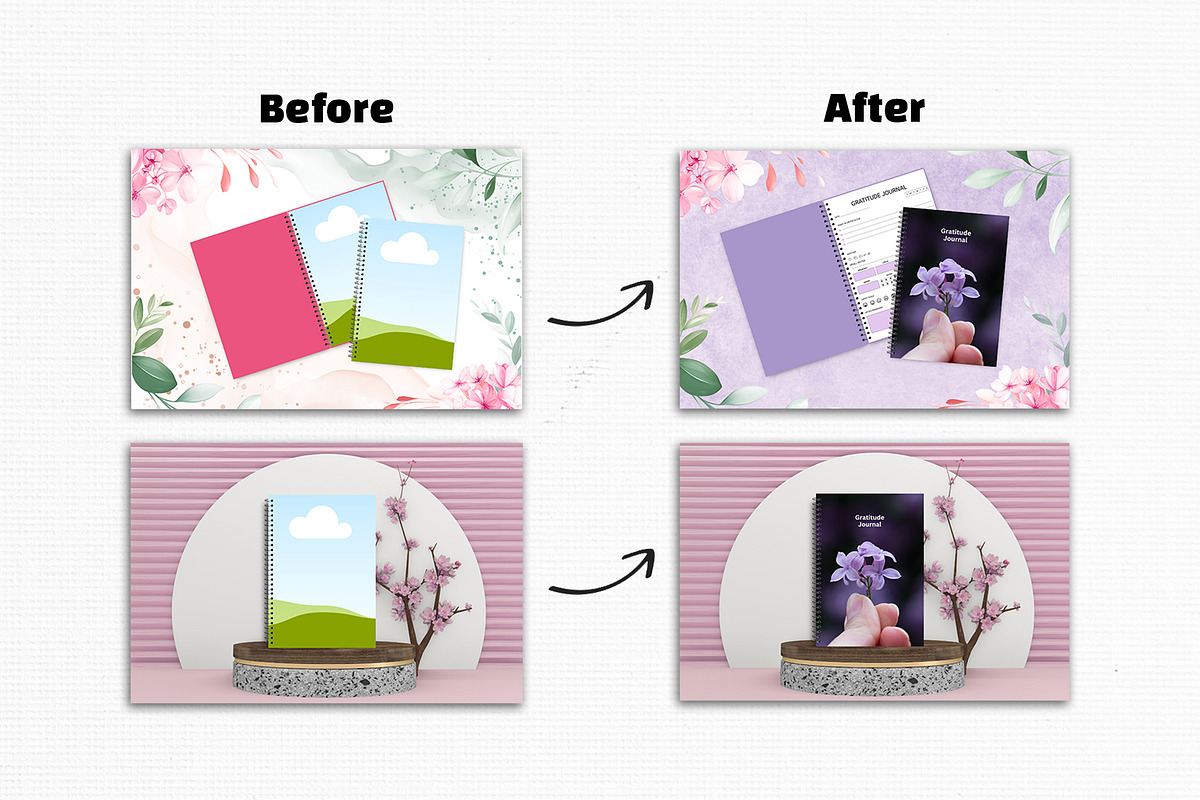 Spiral Notebook Canva Mockup, an Advertising Mockup by Waliullah Solutions (Photo 5 of 7)