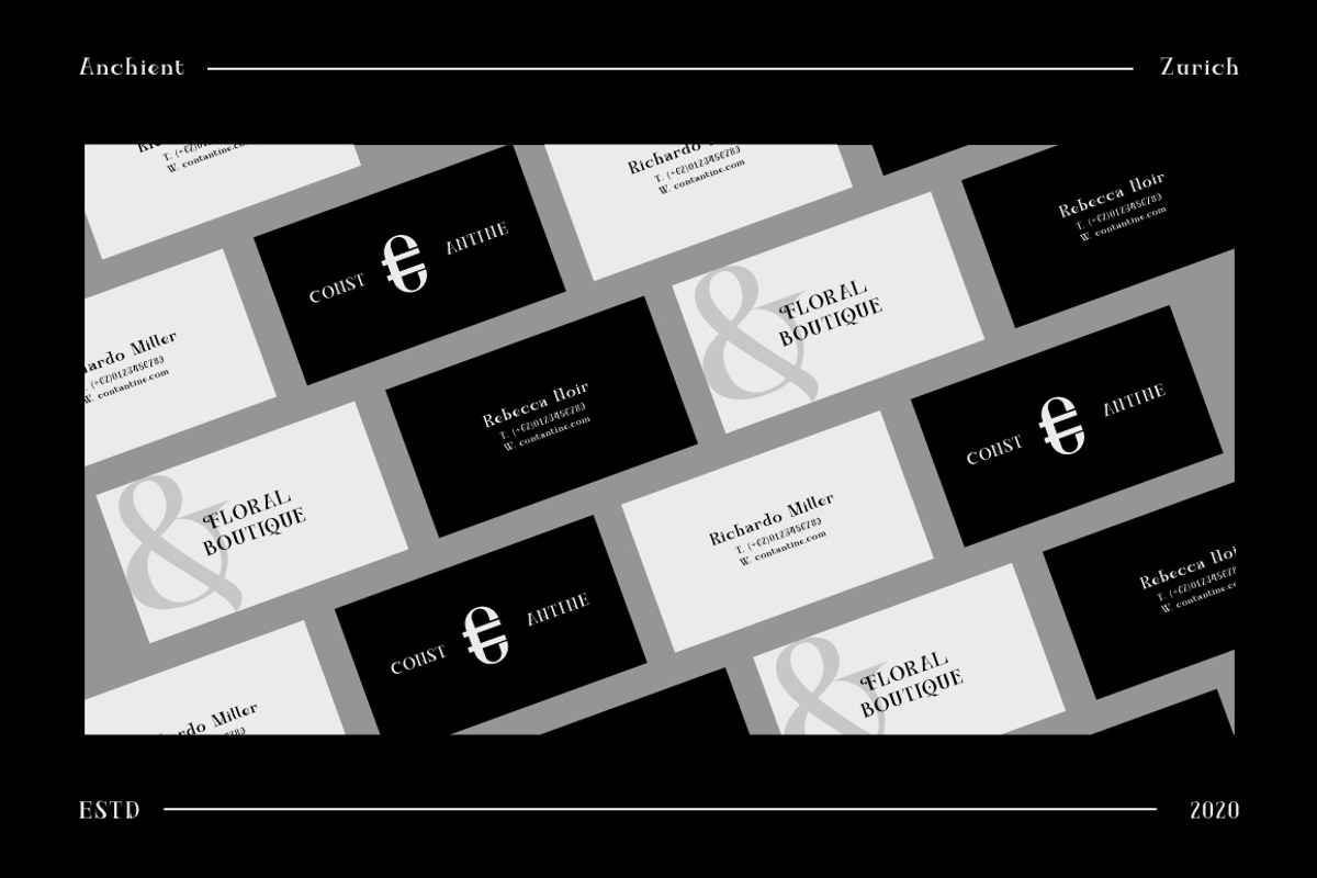 Ancient Zurich - Elegant Serif Logo, a Serif Font by Dirtyline Studio (Photo 17 of 22)