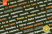 LT Hakuna Matata - Display Font, a Sans Serif Font by NasArt© (Thumbnail 6 of 7)