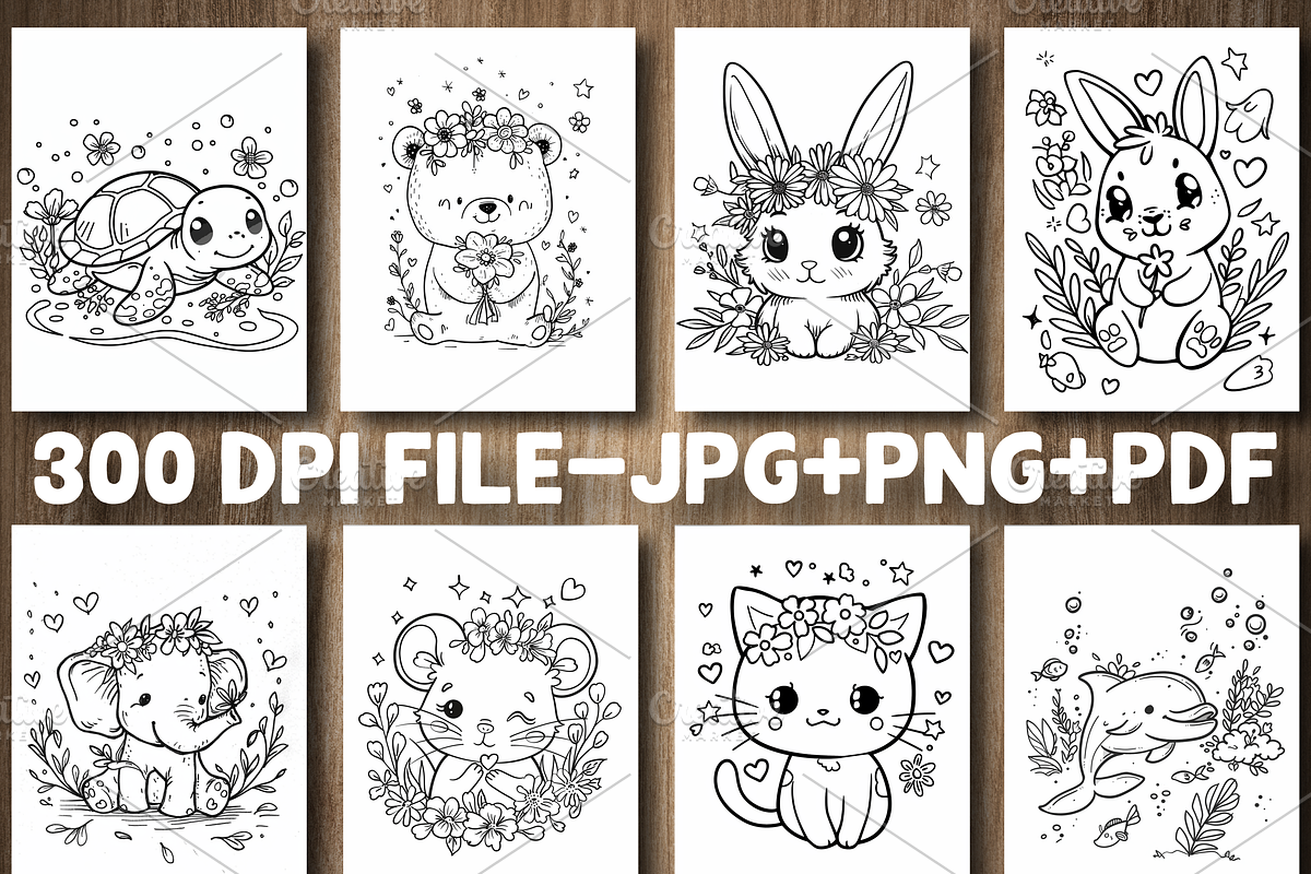 Bold And Easy Floral Animal, an Animal Illustration by Design Station (Photo 2 of 3)