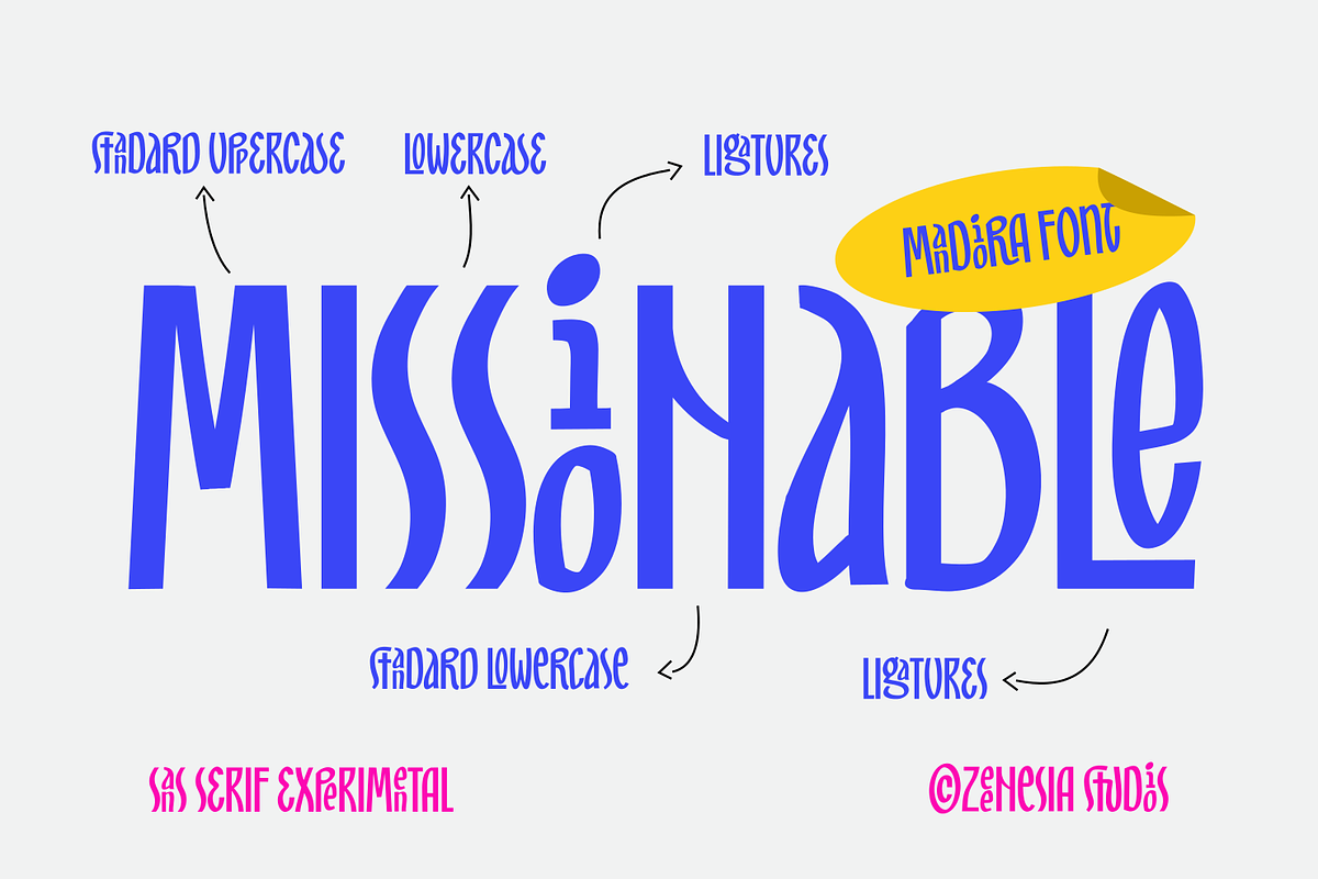Mandiora, a Sans Serif Font by zeenesia (Photo 13 of 17)
