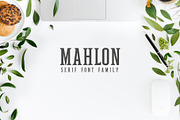 Mahlon Serif Font Family Pack, a Sans Serif Font by Creativetacos (Thumbnail 1 of 5)