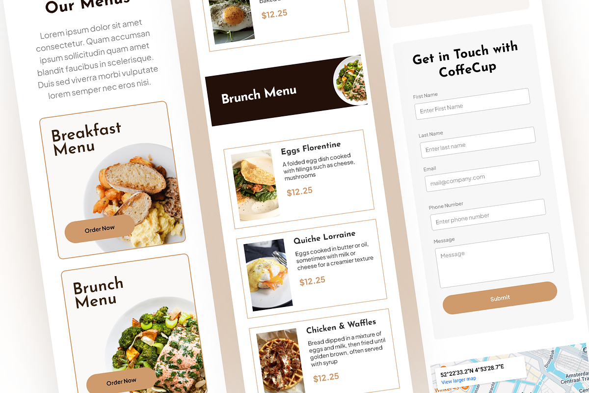 Coffee Cup - Cafe Framer Template, a Landing Page Template by Basa Creative (Photo 4 of 6)