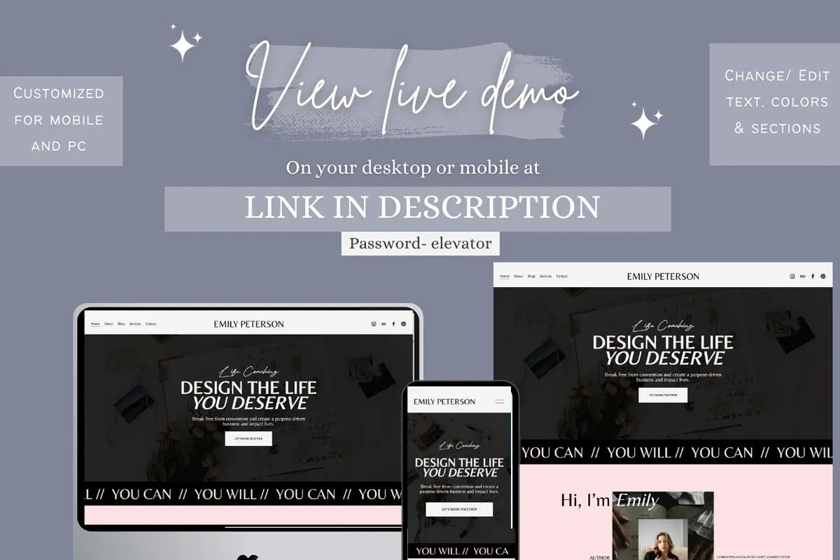 Squarespace template coach 7.1, a Squarespace Template by Climbwithelevator (Photo 4 of 10)