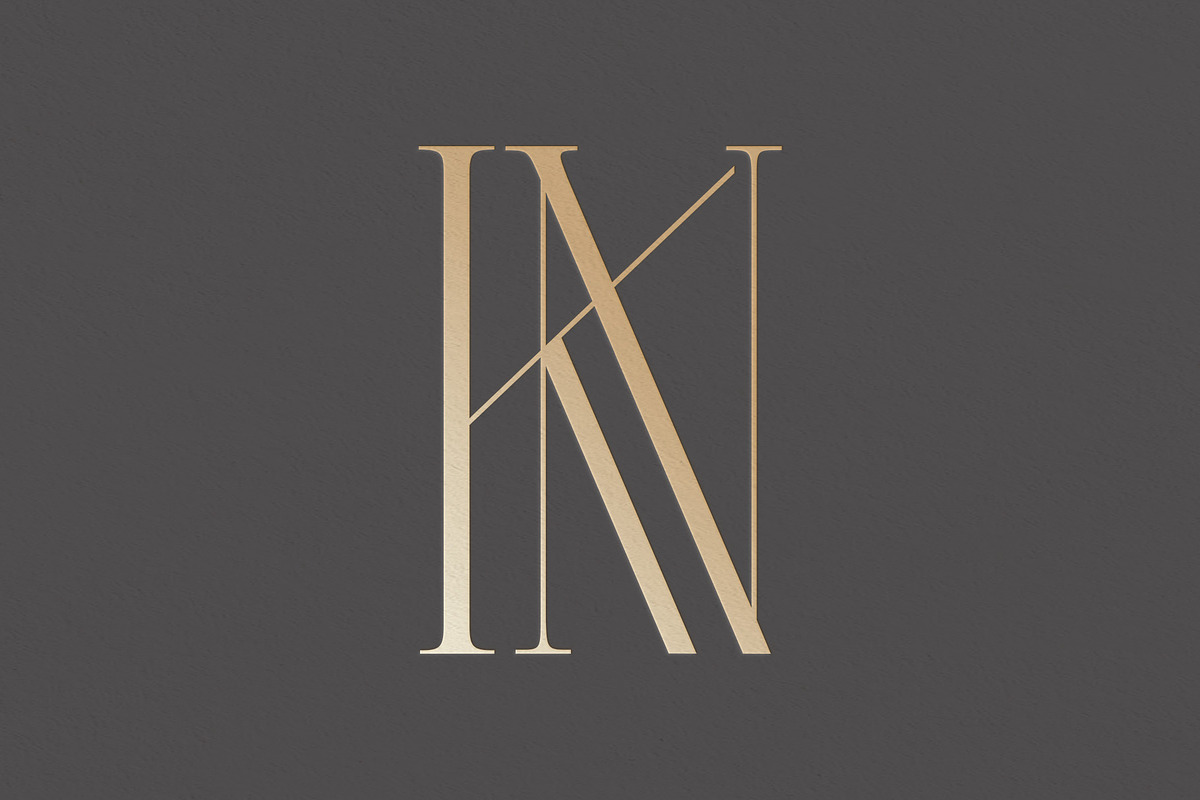 KN monogram logo, a Branding & Logo Template by LINKED LETTERS STUDIO