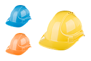3 PNG Construction Hard Hats, an Object Graphic by THP Creative (Thumbnail 1 of 4)
