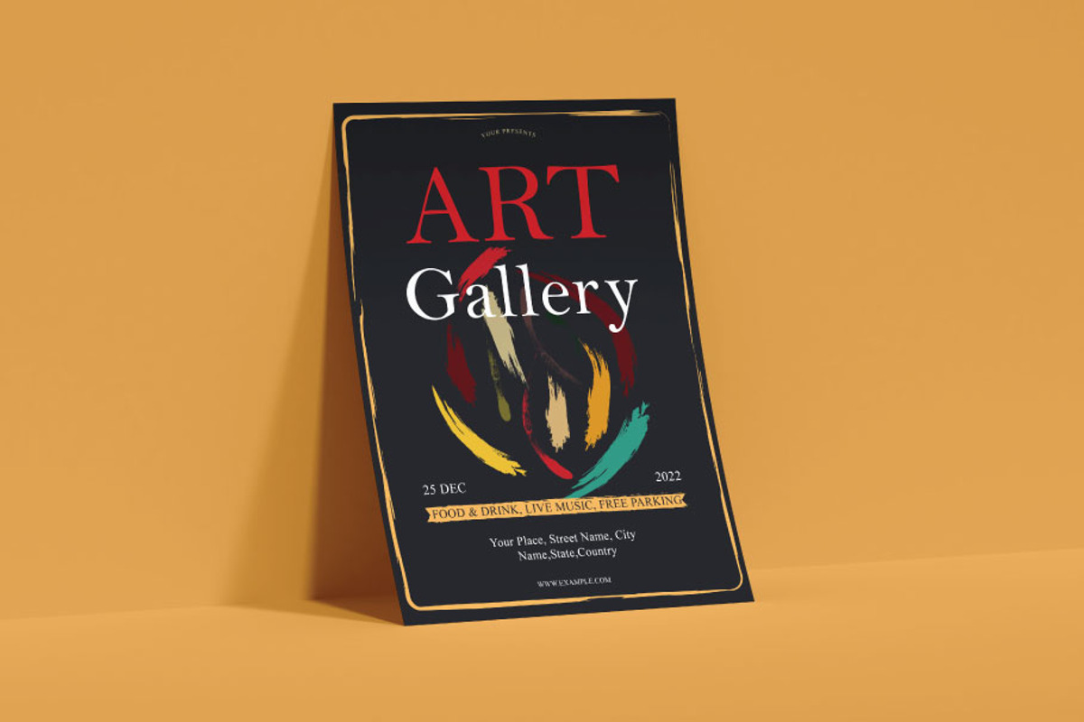 Art Gallery Flyer, a Flyer Template by FaraHelal (Photo 2 of 3)