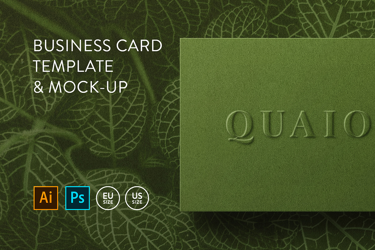 Business card Template & Mock-up, a Business Card Template by PrintPixel (Photo 1 of 7)