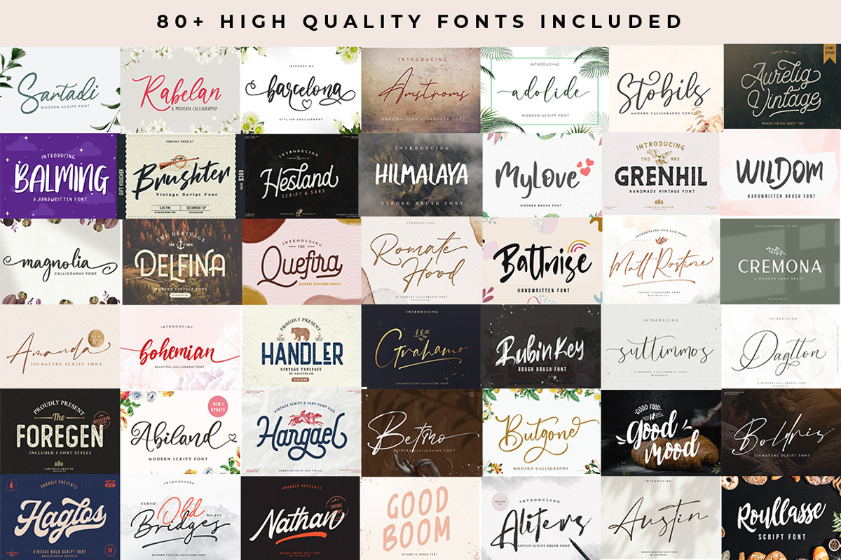 Font Bundle For Graphic Designers preview 2