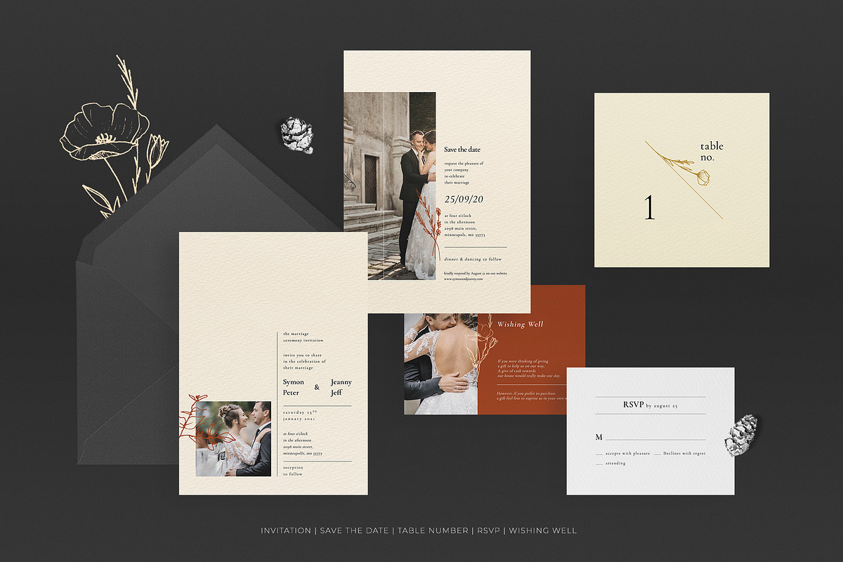 Wedding Invitation Suite - Jeanny, an Invitation Template by Azka Creative (Photo 2 of 5)